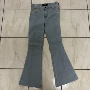 Hollister Women's Blue High Rise Vintage Flare Jeans WMNS SZ 1R/0R  w25R